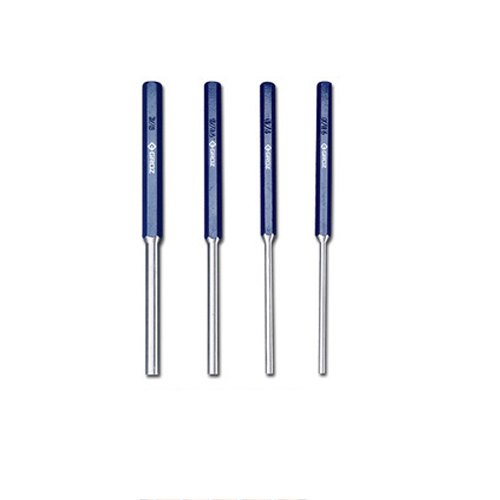 Groz Extra Long Pin Punches - Heavy Duty, For Industrial, Tip Size: 3 mm