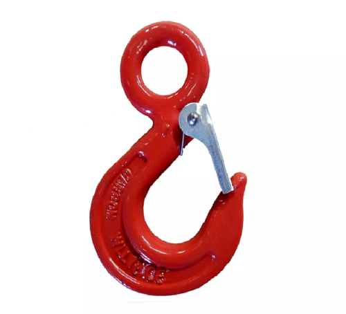 Red Alloy Steel Eye Hook, Size/Capacity: 1 To 25 Ton