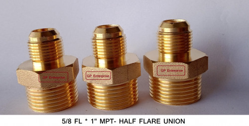 BRASS HALF FLARE UNION