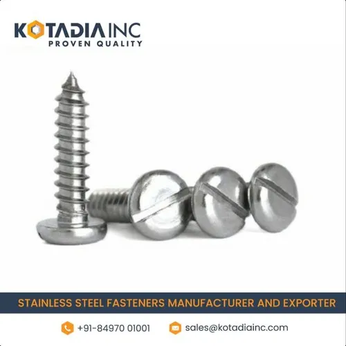 Stainless Steel Slotted Self Tapping Pan Screw