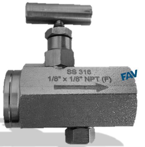 FAV SS 316 Flow Control Valve with Tee Handle