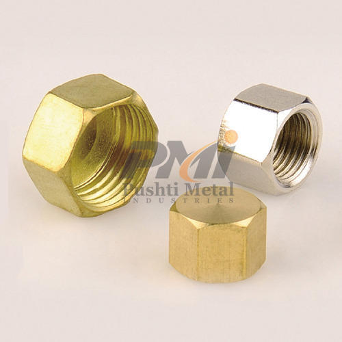 PMI Brass Female End Cap, For Hardware Fitting, Size: 3 Inch