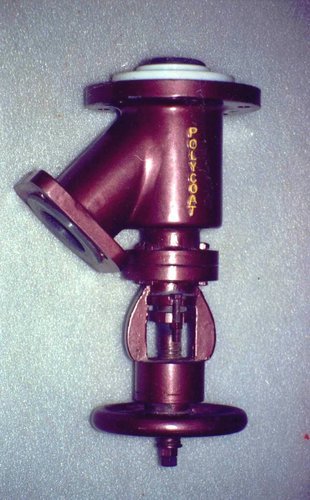 FEP Lined Flush Bottom Valve, For Industrial, Model: Hand Wheel Operated