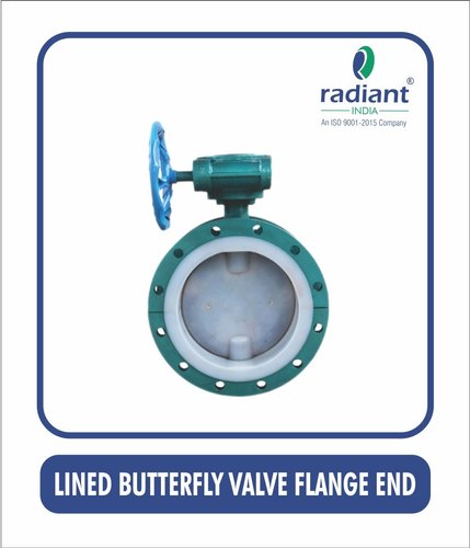FEP/PFA/PTFE Lined Flange End Butterfly Valve