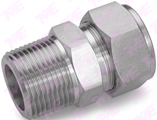 SS316 Single/Double Stainless Steel Ferrule Fitting, Thread Size: Npt / Bsp, for Pneumatic Connections