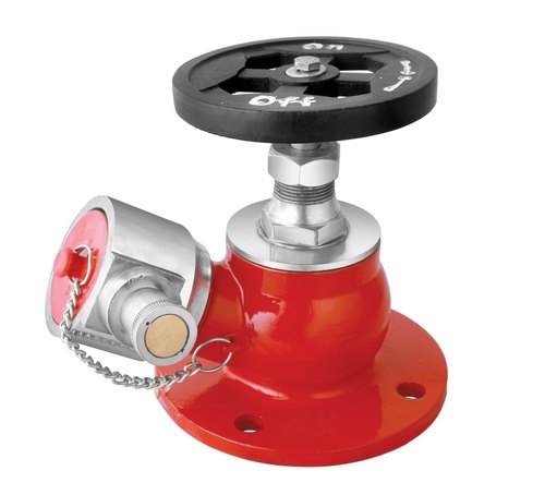 Success Oblique Type Safe-on Brand Single Fire Hydrant Landing Valves, Size: 63 Mm