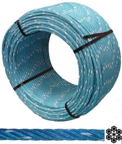 PVC Coated 500 mm/reel Fishing Wire Rope, Size: 6x19