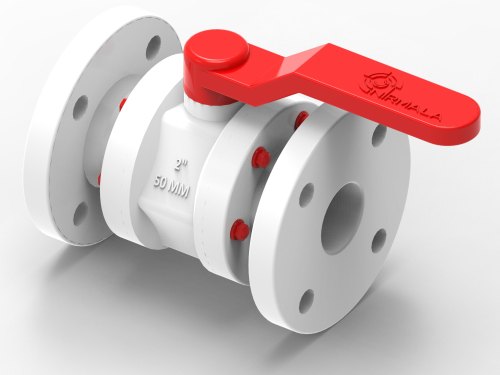 PP Flanged Ball Valve