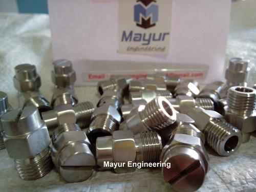 Mayur Brass and Stainless Steel Flat Fine Spray Nozzle, Flat jet 1/4 BSP