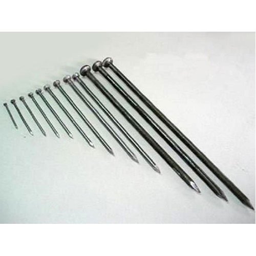 Mild Steel Tiger Round Head Polished Wire Nail, Packaging Type: Box, Head Diameter: 5-10 mm