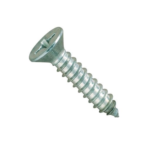 Silver Flat head self tapping screws, Size: 20mm