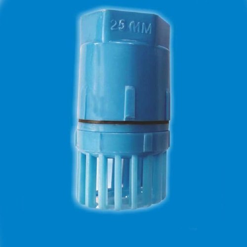 Blue PVC Flat Springlite Foot Valve, Size: 25mm