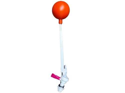 Polypropylene Float Ball Cock, For Flush Tank, Size: 1/2