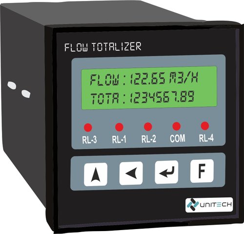 UNITECH Lcd Flow Rate Indicator & Totalizer, Size: 96 X 96, Model Name/Number: UT-1201