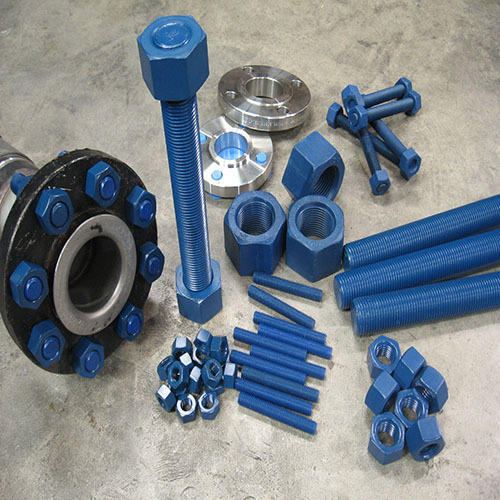 PTFE / Fluoropolymer/Fluorocarbon Coated Studs , Bolts , Nuts