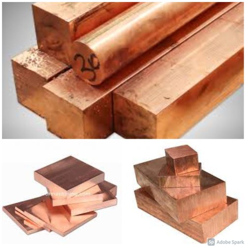 Square Forged Copper Rod, For Industrial, Size: Various