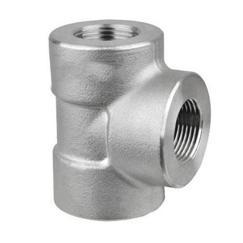 1 inch Threaded Forged Stainless Steel Tee, For Plumbing Pipe