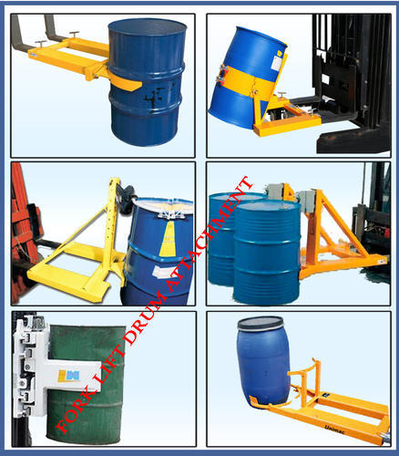 Manual Forklift Drum Attachment, Lifting Capacity: 100-150 (Kg)