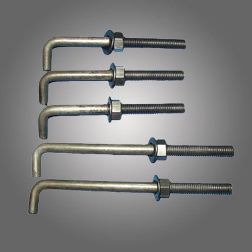 Mild Steel L Shape Foundation Bolts, For Construction