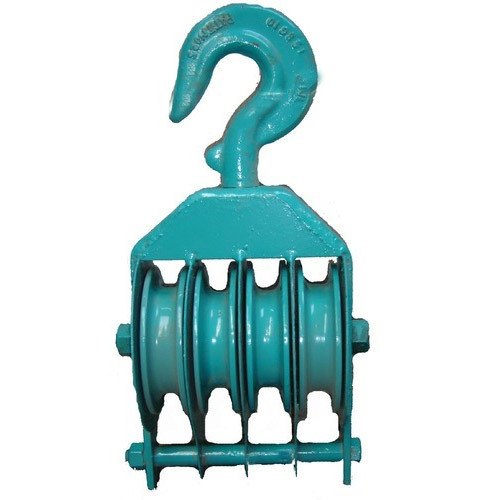 Iron Four sheave pulley block, Capacity: 4 ton