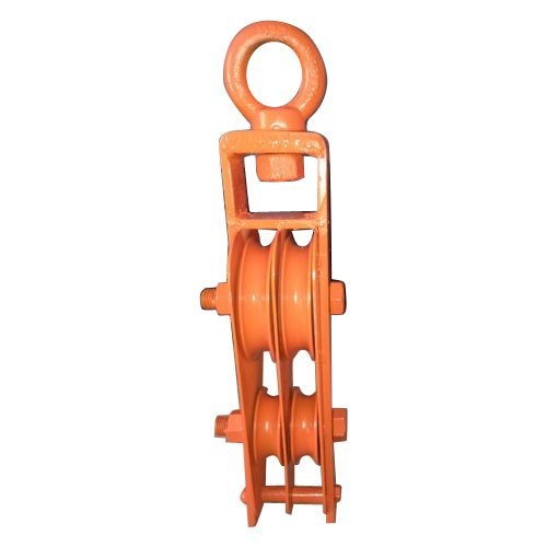 Alloy Steel Closed Type FOUR SHEAVE SAGGING PULLEY BLOCK, Max Capacity: 10 Ton