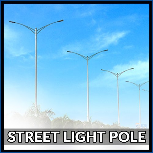 Mild Steel Street Light Tubular Pole