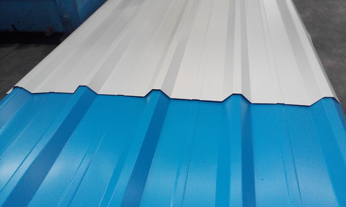 Blue Steel Galvanized Color Coated Sheet, Thickness Of Sheet: 0.50 mm, Dimensions: 9 X 4 Feet
