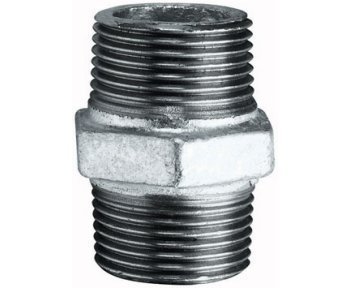 Socketweld Galvanized Hex Nipple, Size: 8 - 150 mm