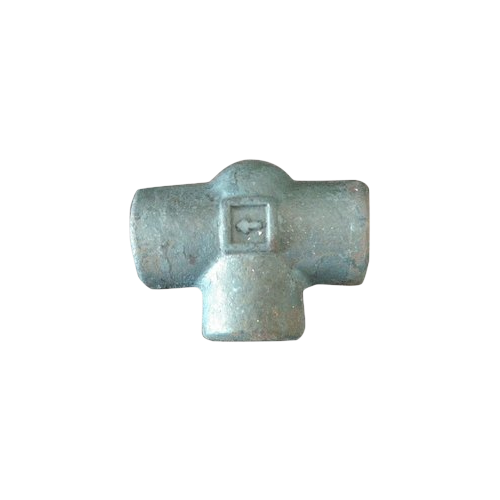 T FNPT Galvanized Malleable Iron Tee, Size: 1/2- 12 Inch, for Pipe Fitting