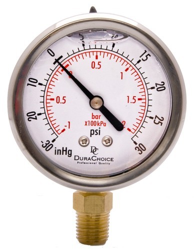 2.5 inch / 63 mm Gas Filled Pressure Gauges