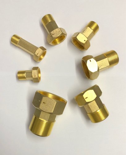 Golden Gas Meter Nut Nipple, for Gas Pipe, Size: 1 to 3