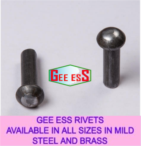 Mild Steel Gee ess Rivets Fasteners