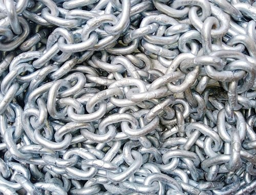 Galvanized Iron Lifting Chain, 1 Inch, Capacity: 50 Ton