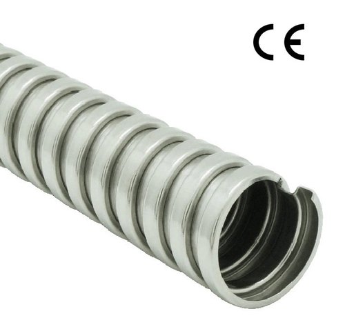 Silver Galvanized Flexible Conduit GI Flexible Pipe, For Industrial
