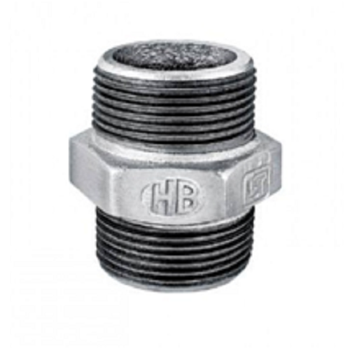 1/2 inch Threaded GI Hex Nipple, For Plumbing Pipe