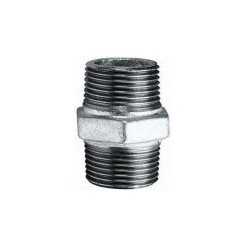 UU Galvanized Iron GI Hex Nipple, for Plumbing, Size: 1x1/2