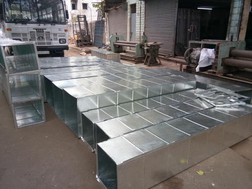 Galvanized Iron Rectangular Gi Square Shape Ducts, For Industrial