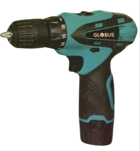 10 mm Globus GB 12 V Cordless Drill, 1500W