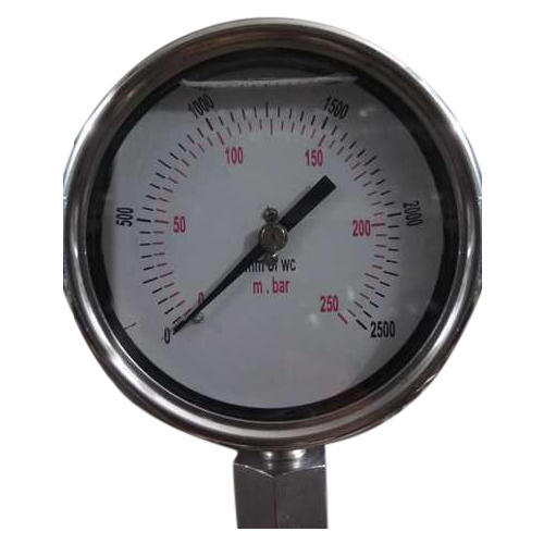 2.5 inch / 63 mm Glycerine Filled Capsule Gauge, For Process Industries
