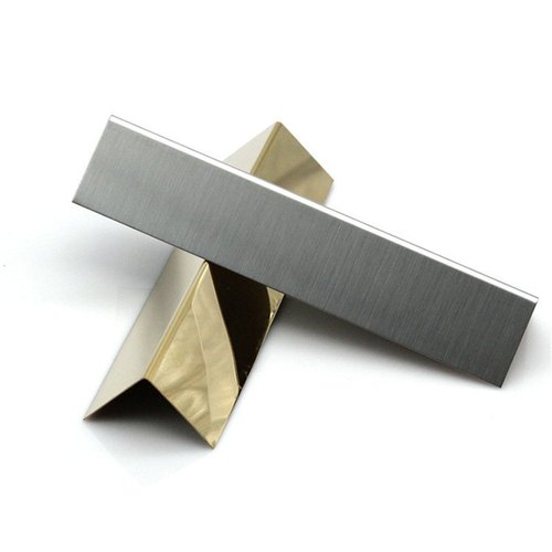 Modern Gold Mirror L Shaped V Groove SS 8mm To 100mm