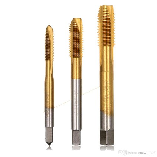 Hss Golden Coated Thread Taps, For Internal Threading