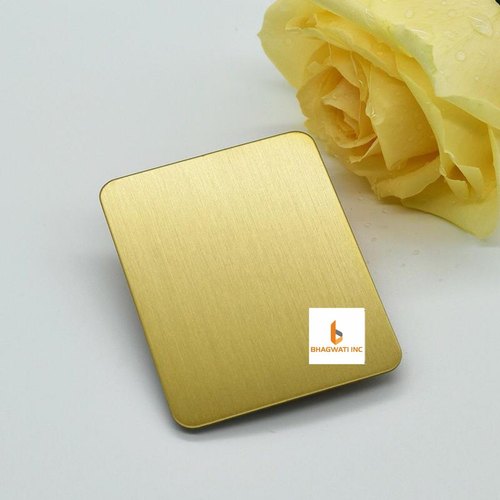 Golden Hairline Stainless Steel Profile, For Construction