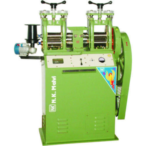 Mild Steel Electric Goldsmith Double Head Rolling Machine, For Jewellery