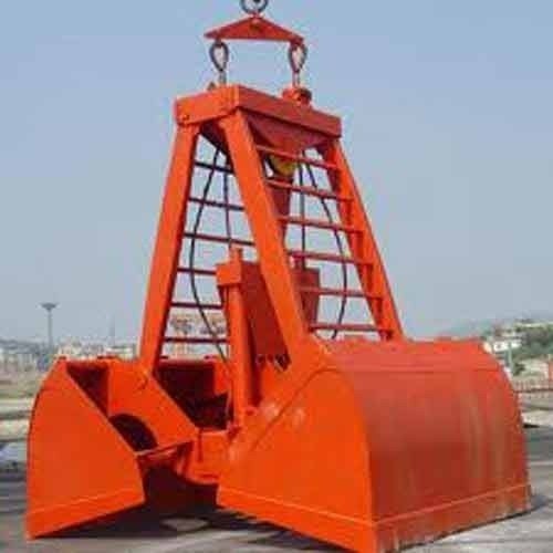 Black Mild Steel Grab Bucket