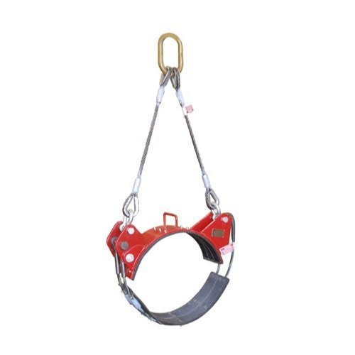 Yellow Mild Steel Green Head Pipe Lifting Choker Belt, Lifting Capacity: 25 Ton