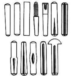 KUBER Stainless Steel Groove Rivets, Size: 3 To 10 Mm