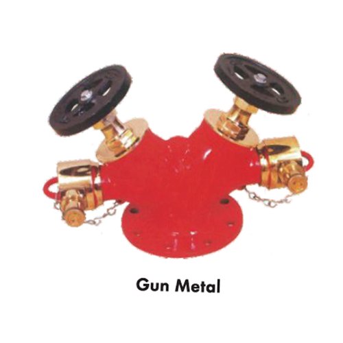 Gunmetal Double Outlet Landing Valve, Size: 63 mm