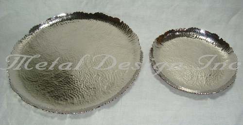 Hammered Round Plates