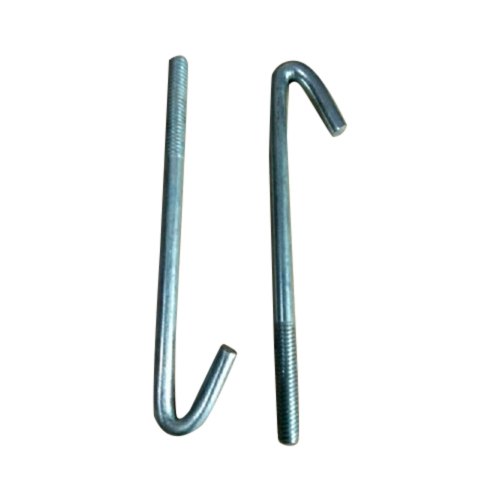 Round Zinc J Hook Bolt, Size: M6 - M12