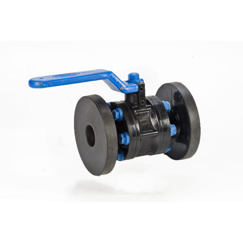 3 Pc. Flanged End Flange End HDPE Ball Valve, Size: 1 - 8 Inch, for Industrial